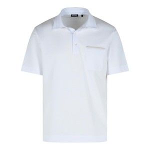 Zegna Pure White Cotton Polo Shirt - NWT